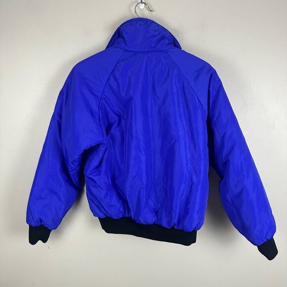 Vintage Columbia Reversible Puffer Winter Ski Jacket Purple Black Retro Women M - Picture 4 of 9